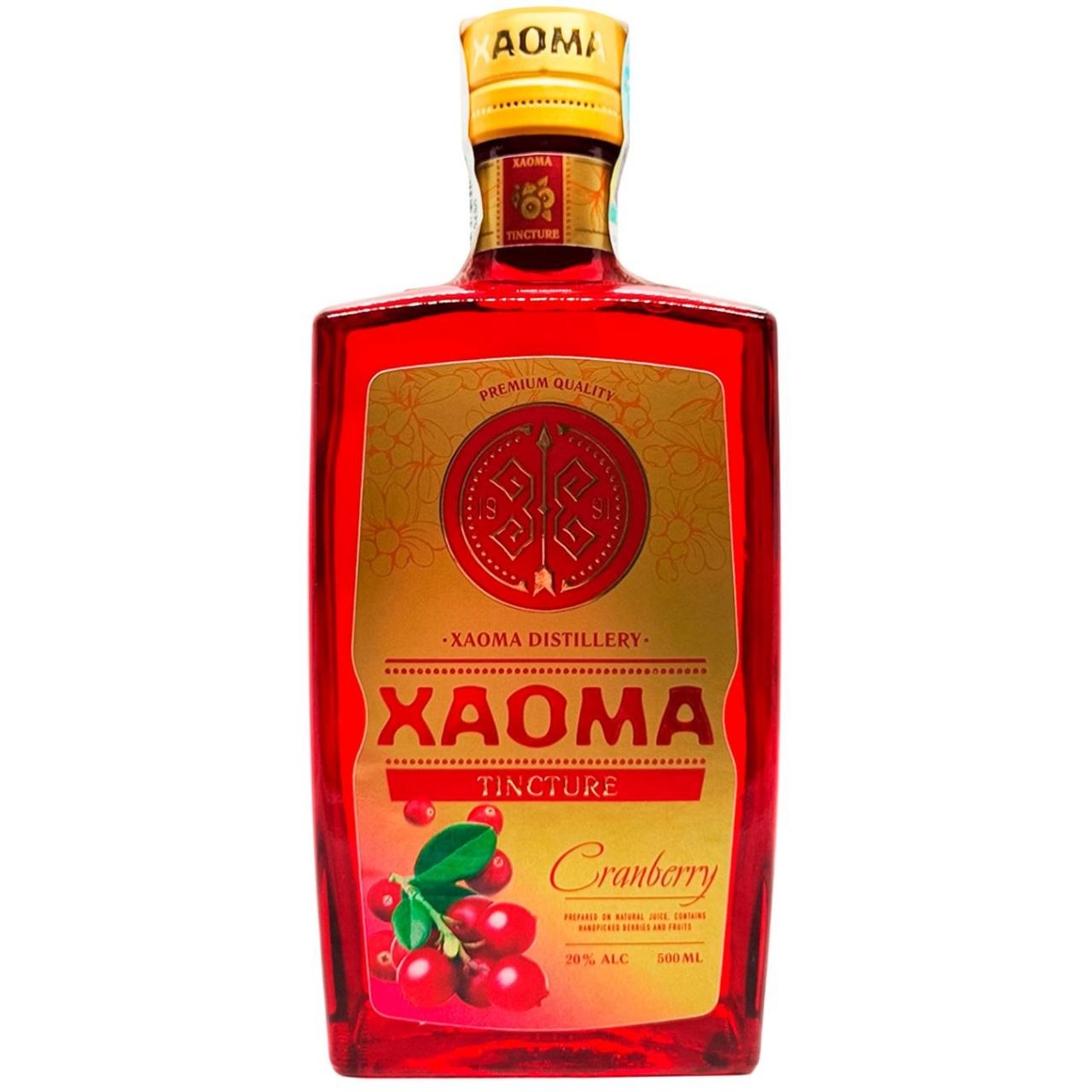 Настоянка солодка ХАОМА CRANBERRY 20% 0,5 л